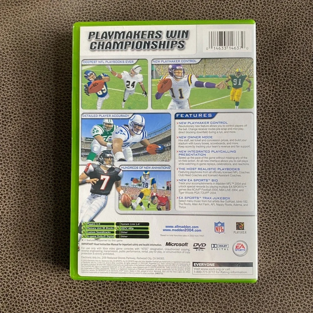 MADDEN NFL 2004 (XBox, 2003)